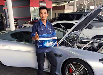 เปลี่ยนแบตรถยนต์ Bosch DIN100