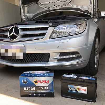 Puma Battery AGM LN4 Benz แบตเตอรี่ PUMA AGM For BENZ